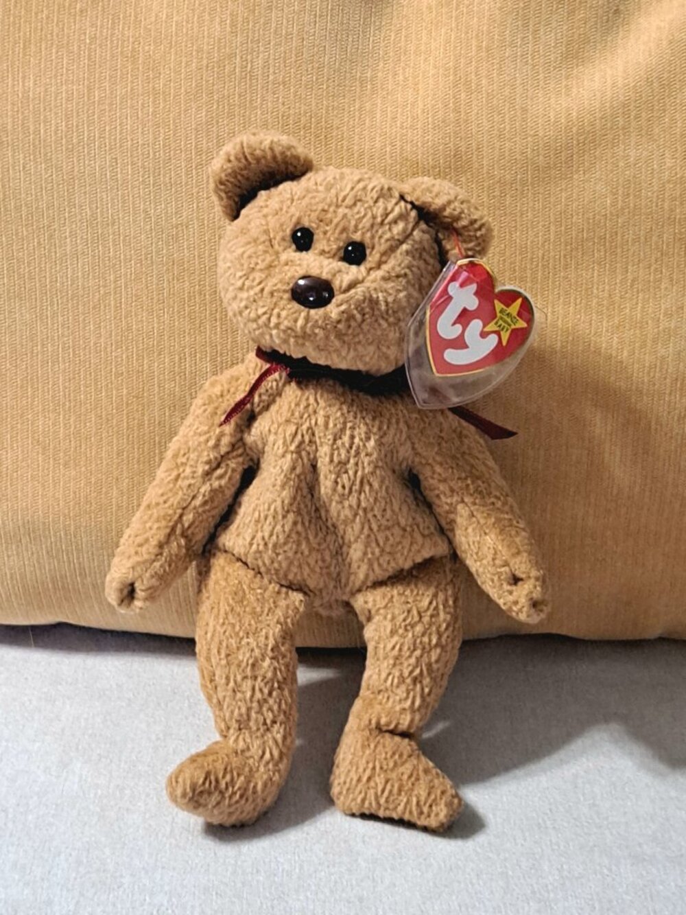 😎Ty Beanie Babies Curly the Bear - Free with purchase